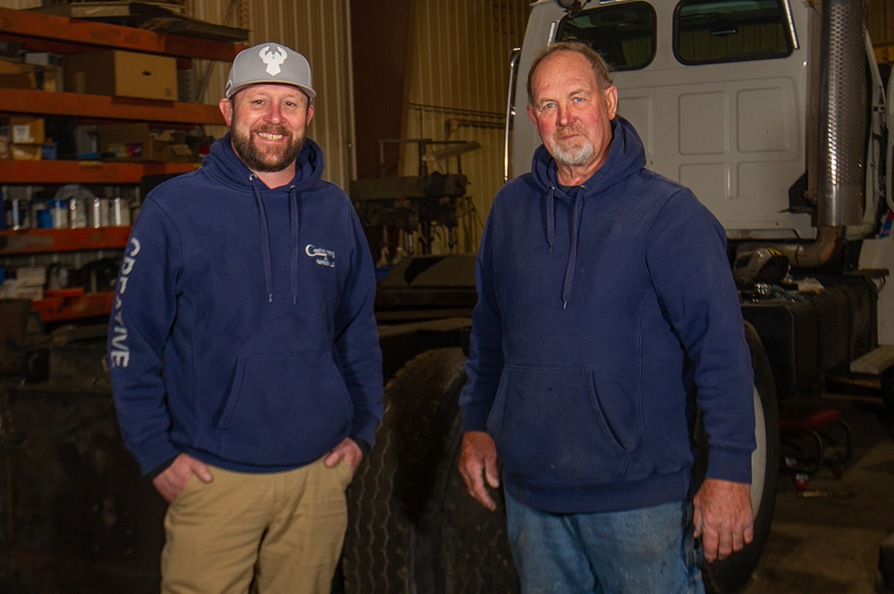 Creative Welding and Fabrication owners, Jeremy Uhlenhake and Roger Baumeister