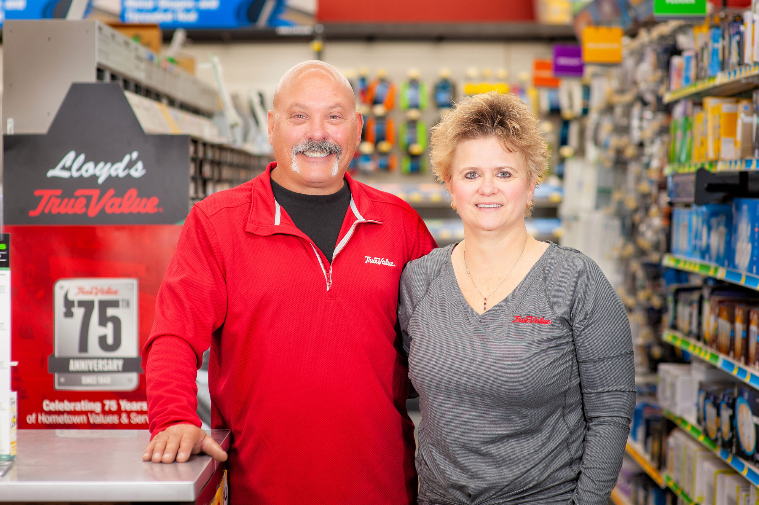 Christopher and Anita Lloyd, owners of Lloyd's True Value in Janesville